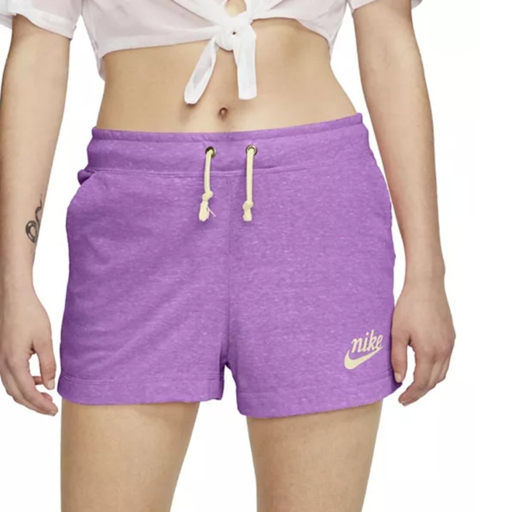Nike Purple Drawstring Shorts